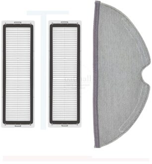 Voor Xiaomi Mijia 1C 2C 1T Mi Robot Vacuüm-Mop STYTJ01ZHM Dreame F9 Roller Borstel Hepa Filter Mop robot Stofzuiger Onderdelen groen