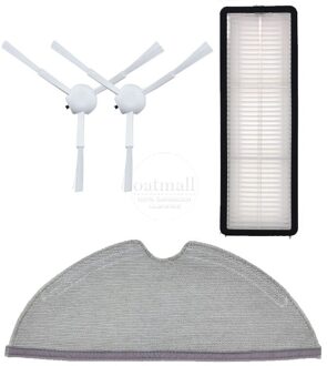 Voor Xiaomi Mijia 1C 2C 1T Mi Robot Vacuüm-Mop STYTJ01ZHM Dreame F9 Roller Borstel Hepa Filter Mop robot Stofzuiger Onderdelen zwart