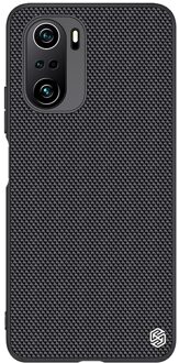 Voor Xiaomi Poco F3 Case Nillkin Camshield Slide Camera Case Ultra-Dunne Pc Frosted Shield Geweven Cover Voor Xiaomi poco F3 Case textured zwart