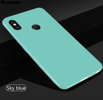 Voor Xiaomi Redmi S2 Case Soft Silicone Back Cover Telefoon Geval Xiaomi Redmi S2 S 2 Shockproof TPU Cover 5.99 inch lucht blauw