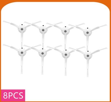 Voor Xiaomi Roborock S50 S51 S6 S7 S5max S65 T4 T6 S60 Mijia Robot Stofzuiger Accessoires Side Brush Afneembare accessoires wit 8stk