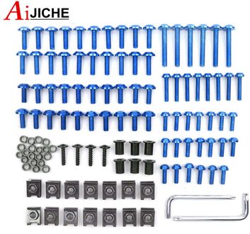 Voor Yamaha MT-01 MT-03 MT-07 FZ-07 MT-09 FZ-09 MT09 07 Tracer MT-10 MT-25 Motorcycle Custom Kuip Schroef Bolt Voorruit Schroeven blauw