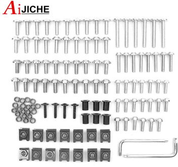 Voor Yamaha MT-01 MT-03 MT-07 FZ-07 MT-09 FZ-09 MT09 07 Tracer MT-10 MT-25 Motorcycle Custom Kuip Schroef Bolt Voorruit Schroeven zilver