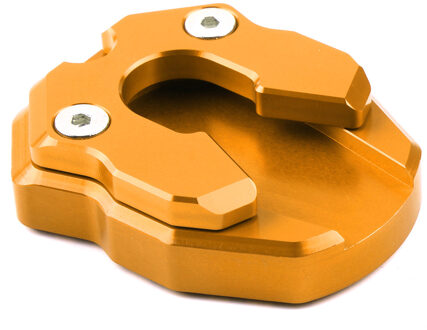 Voor Yamaha Nmax155 & Xmax 300 Kickstand Voet Side Stand Extension Enlarger Pad Kick Stands ondersteuning Plaat Cnc Goud