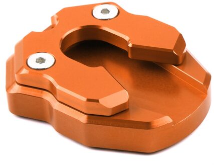Voor Yamaha Nmax155 & Xmax 300 Kickstand Voet Side Stand Extension Enlarger Pad Kick Stands ondersteuning Plaat Cnc Oranje