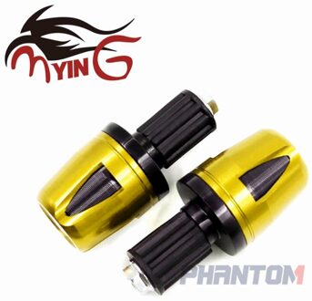 Voor Yamaha Yzf R3 YZFR3 Cnc 22Mm Handvatten Handvat Bar Cap End Stekkers Goud