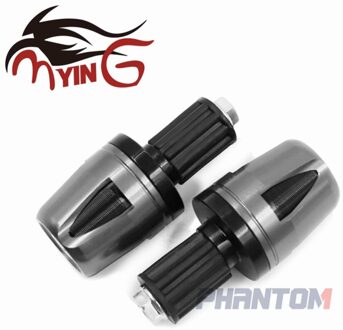 Voor Yamaha Yzf R3 YZFR3 Cnc 22Mm Handvatten Handvat Bar Cap End Stekkers Grijs