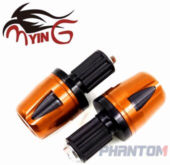 Voor Yamaha Yzf R3 YZFR3 Cnc 22Mm Handvatten Handvat Bar Cap End Stekkers Oranje