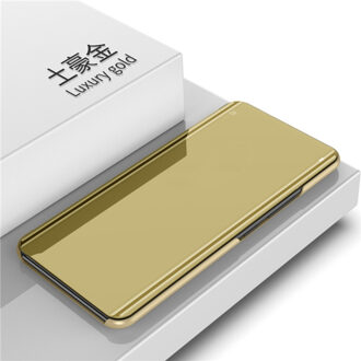 Voor ZTE Blade V10 Vita Case Luxe Slimme Spiegel Flip volledige Bescherming Cover Voor ZTE Blade V10 V 10 Vita shockproof Telefoon Cover Goud