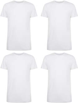 Voordeelbundel: T-Shirts Ruben ronde hals (4-pack) - Wit