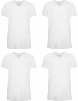 Voordeelbundel: T-Shirts Velo V-hals (4-pack) - Wit