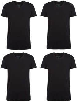 Voordeelbundel: T-Shirts Velo V-hals (4-pack) - Zwart