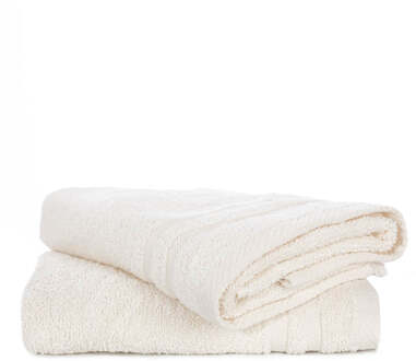 VOORDEELPACK Handdoeken - Katoen - 50x100 Cm - Dekbed-Discounter.nl Creme