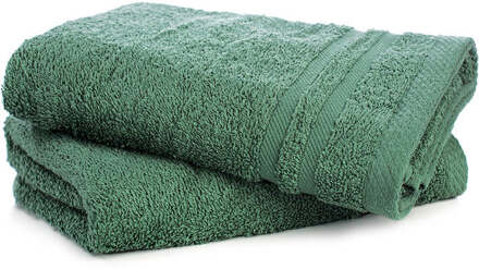 VOORDEELPACK Handdoeken - Katoen - 50x100 Cm - Dekbed-Discounter.nl Donkergroen