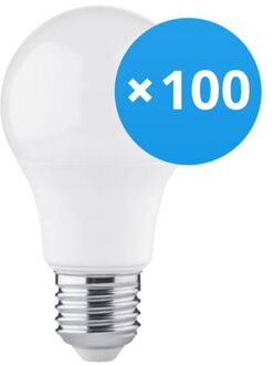 Voordeelpak 100x Led Lamp E27 Peer Mat 4.9w 470lm - 830 Warm Wit | Vervangt 40w