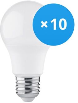 Voordeelpak 10x Led Lamp E27 Peer Mat 4.9w 470lm - 830 Warm Wit | Vervangt 40w