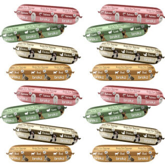 Voordeelpakket Brekz graanvrije worsten voor de hond 4 x 4 stuks