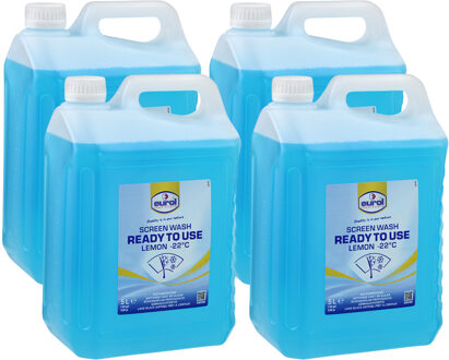 Voordeelpakket Eurol Ruitenwisservloeistof Anti-vries -22°C 4x 5L 1011067
