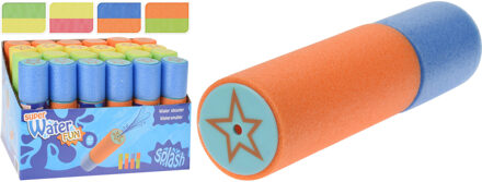 Voordeelset 4x speelgoed waterpistooltjes van foam 16 cm - Foam waterspuiter mini