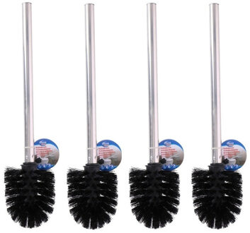 Voordeelset van 4x stuks RVS toiletborstels / wcborstels - 35 cm