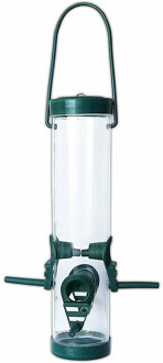 Voordeelset van 6x stuks tuinvogels hangende voeder silo 25 cm - Winter vogelvoer huisjes