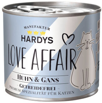 Voordeelverpakking 24x200g kip & gans Hardys LOVE AFFAIR natvoer voor katten