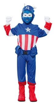 Voordelig superheld kapitein kostuum voor jongens