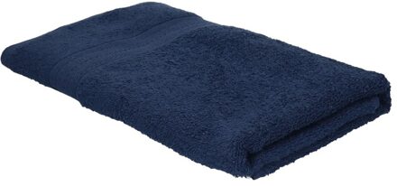 Voordelige badhanddoek navy blauw 70 x 140 cm 420 grams - Badhanddoek