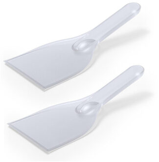 Voordelige ijskrabbers/ijsschrapers transparant - 2x - 21 cm - Auto winter accessoires