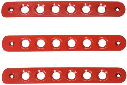 Voordeur & Back Deur Aluminium Grab Handle Cover Voor 2007 - Jeep Wrangler Jk & Unlimited 2 Deur 4 Deur Accessoires rood 3 stk