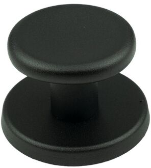 Voordeurknop Op Rozet 55x50mm Aluminium Zwart Structuur