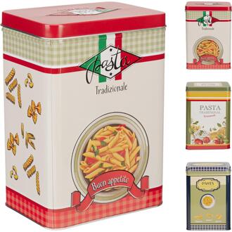 Voorraadblik 12,5x9x18cm metaal verschillende