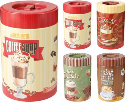 Voorraadblik Ø10xH16cm assorti multi