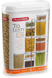 Voorraadbus met strooi deksel - 1,5 liter - kunststof