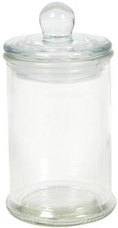 Voorraadpot glas knop Ø6x11cm transparant