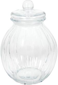 Voorraadpot glas pompoen transparant