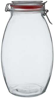 Voorraadpot met klemdeksel - rond - 1.5 liter