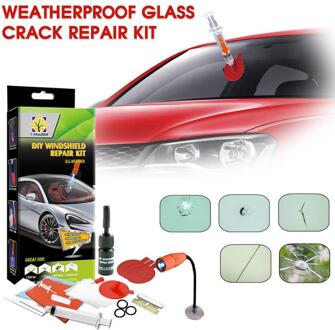Voorruit Gebarsten Glas Reparatie Kit Auto Glas Voorruit Herstellen Reparatie Tool Auto Vensterglas Crack Reparatie