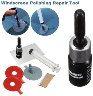 Voorruit Reparatie Kits Hars Plastic Autoruit Glas Krassen Herstellen Tool Voorruit Polijsten Reparatie Tool Set