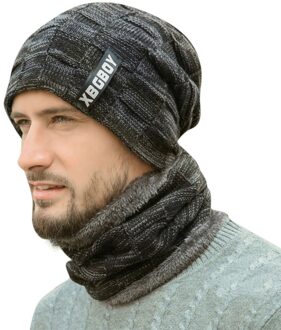 Voorruit Sjaal Hoed Beanie Unisex Winter Effen Knappe Comfy Kan Gebruikt Worden Als Muts En Sjaal Winter Accessoires Czapka Ik szalik zwart
