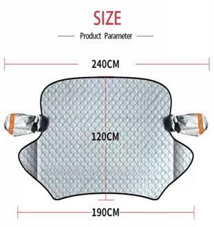 Voorruit Sneeuw Cover, Zon Screen, Front Duurzaam Vorst Sneeuw Ijs Voorkomen Magnetische Automotive Protector Stijl