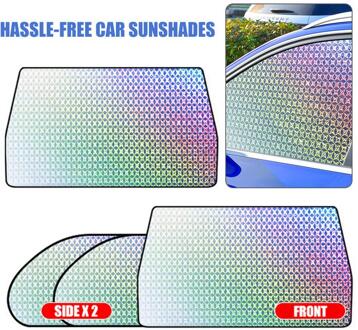 Voorruit Zonnescherm Universele Probleemloze Auto Zonneschermen Houden Uw Voertuig Cool UV Zon Voor Car Window Accessoires Blauw