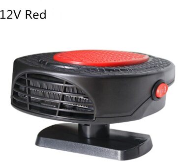 Voorruitverluchting Ontdooier 12V Auto Heater Verwarming Cooling Fan Ontdooier Voorruitverluchting Voertuig Droger Rijden Defogger Auto Verwarming rood 12V