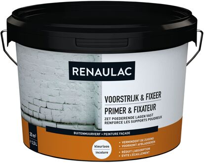 Voorstrijk & Fixeer Muurverf - Mat - Kleurloos - 2,5l