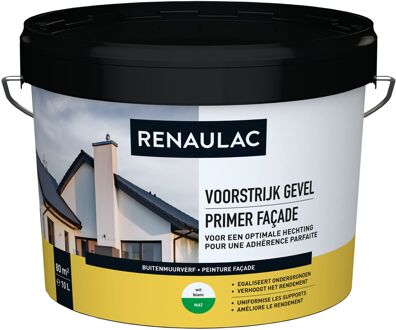 Voorstrijk Gevel Muurverf - Mat - Wit - 10l