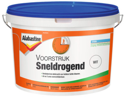 voorstrijk sneldrogend wit - 2,5 liter