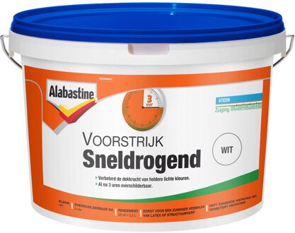 voorstrijk sneldrogend wit - 2,5 liter