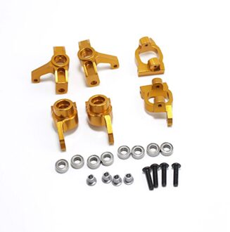 Voorwiel Zetel Achterwiel Zetel C-Vormige Seat Rc Auto Accessoire Set Voor Wltoys 144001 1:14 Afstandsbediening voertuig geel