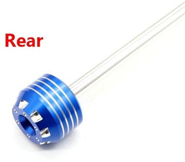 Voorzijde Achteras Vork Crash Sliders Voor Yamaha Yzf R1 2004 Motorfiets Accessoires Wiel Protector YZFR1 achterkant blauw