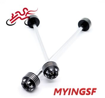 Voorzijde Achteras Vork Crash Sliders Voor Yamaha Yzf R1 2004 Motorfiets Accessoires Wiel Protector YZFR1 voorkant achterkant zwart